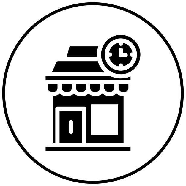 Ilustración vectorial de la tienda de relojes