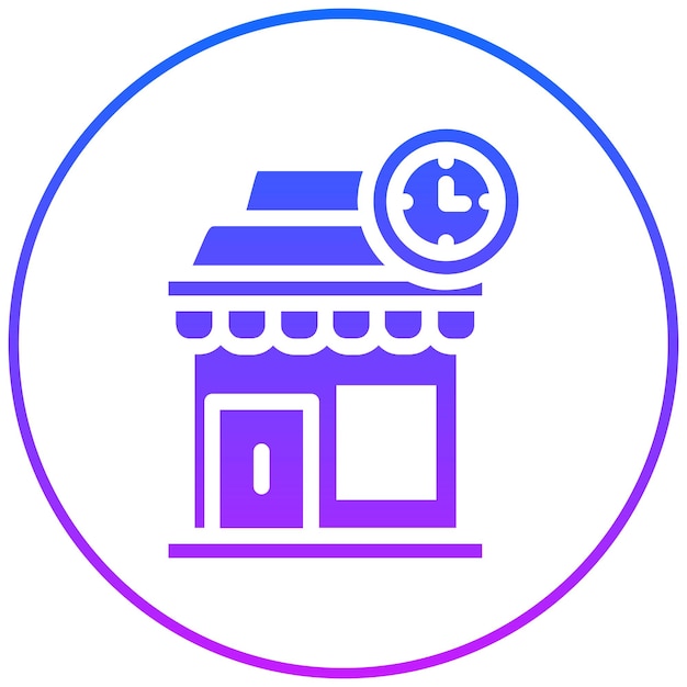 Ilustración vectorial de la tienda de relojes