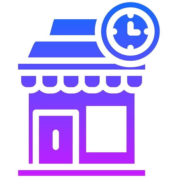 Ilustración vectorial de la tienda de relojes
