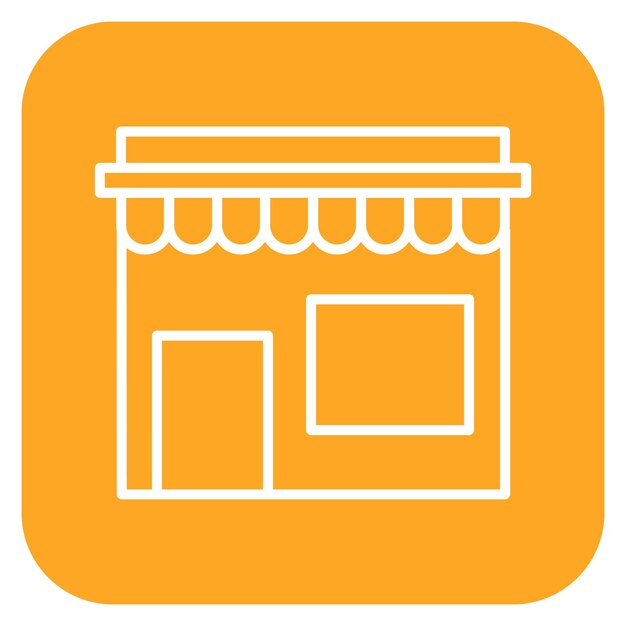 Ilustración vectorial de la tienda