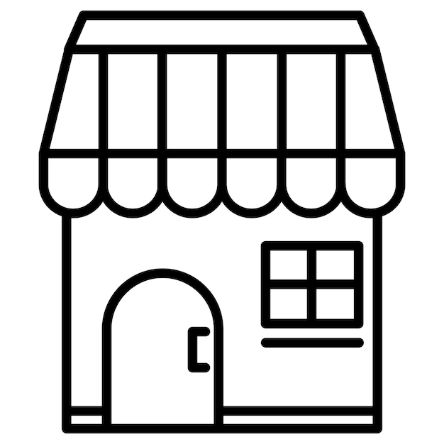 Ilustración vectorial de la tienda