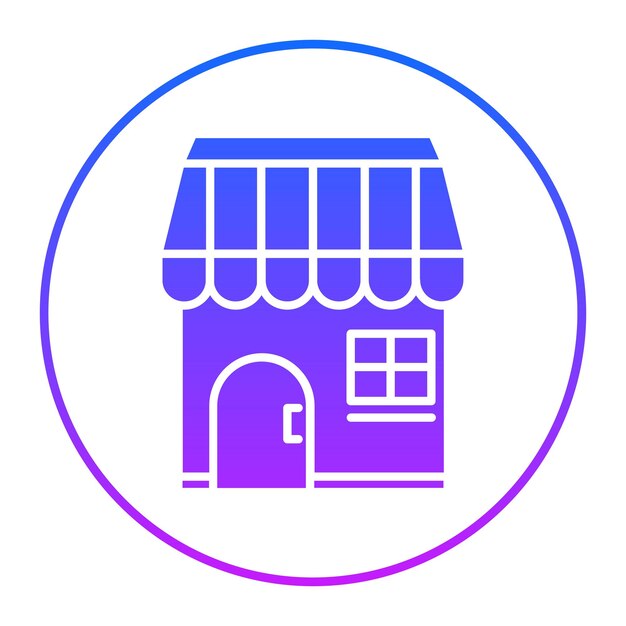 Ilustración vectorial de la tienda