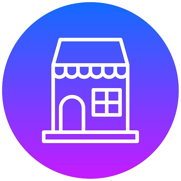 Ilustración vectorial de la tienda