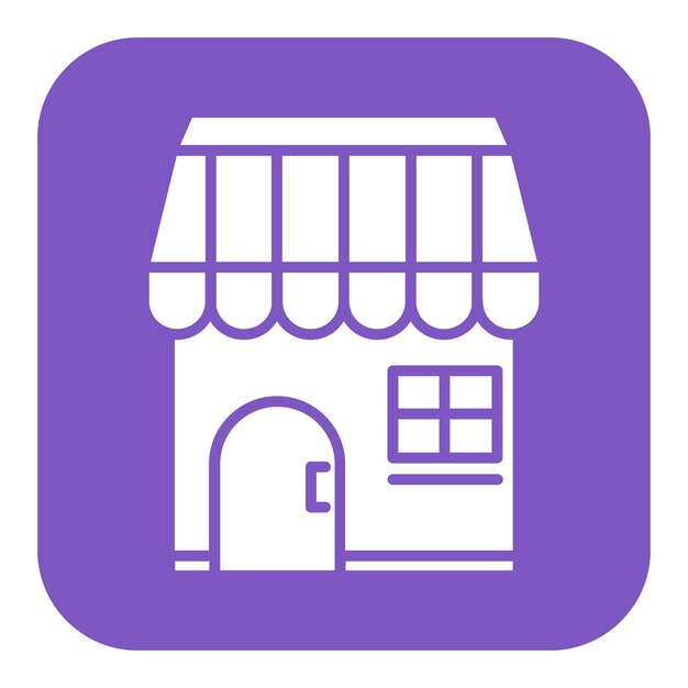 Ilustración vectorial de la tienda