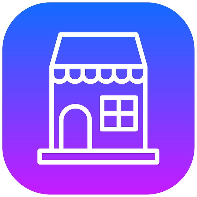 Ilustración vectorial de la tienda