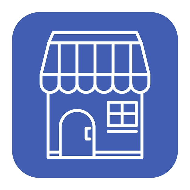 Ilustración vectorial de la tienda