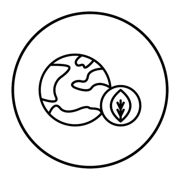 Ilustración vectorial de la Tierra ecológica