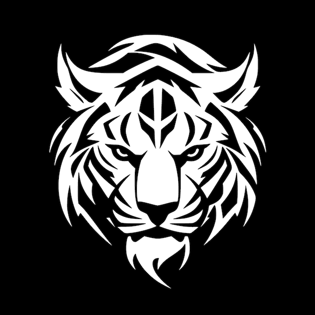 Ilustración vectorial de tigre de alta calidad para gráficos de camisetas