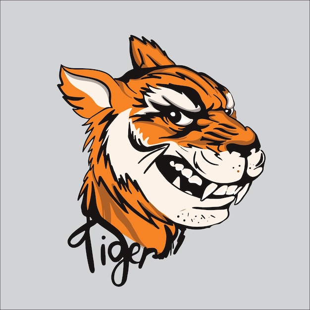 ilustración vectorial de tigre