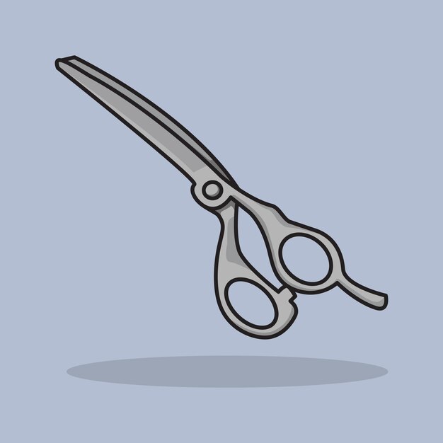 Ilustración vectorial tijeras de barbero diseño vectorial tallas de barbero diseñar tallas de Barbero