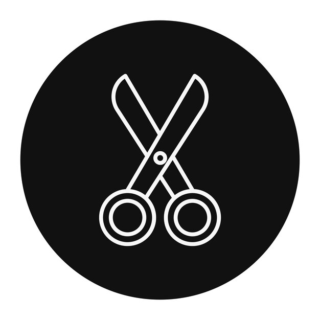 Ilustración vectorial de las tijeras