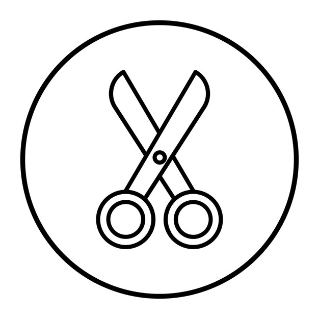 Ilustración vectorial de tijeras
