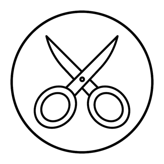 Ilustración vectorial de tijeras