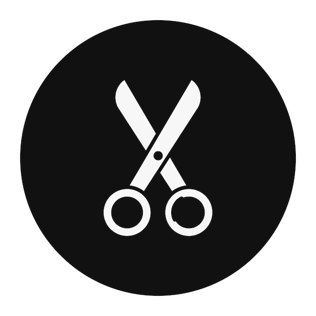 Ilustración vectorial de las tijeras