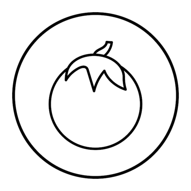 Ilustración vectorial del tomate
