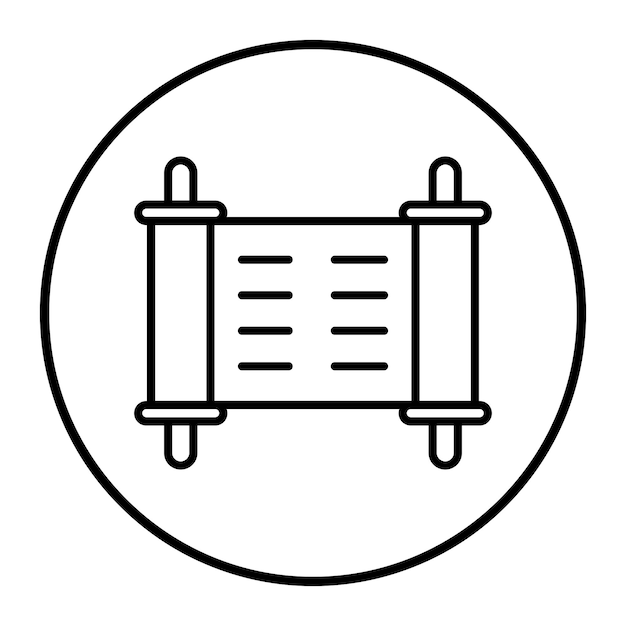 Ilustración vectorial de la Torá