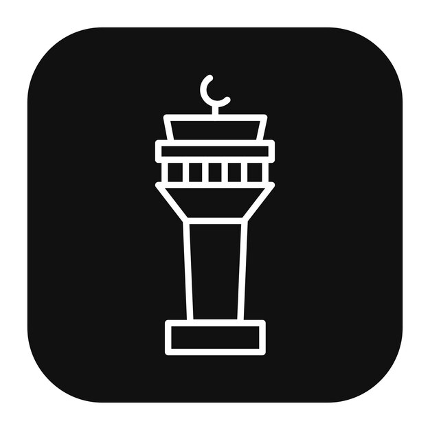 Ilustración vectorial de la torre de control