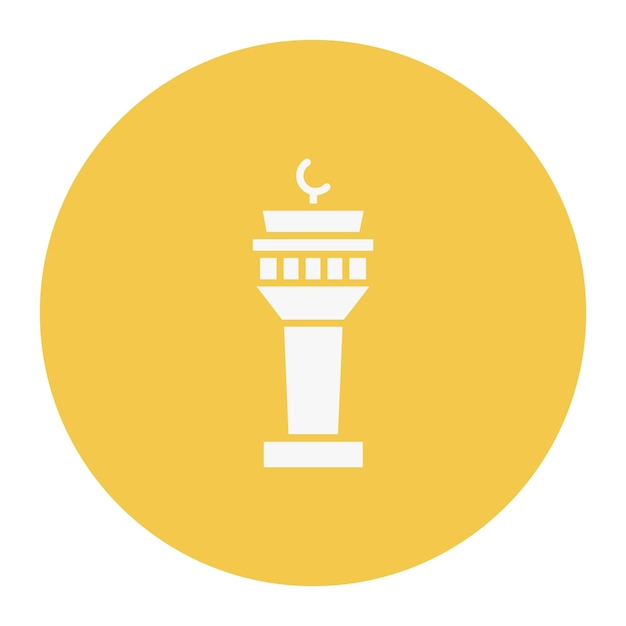 Ilustración vectorial de la torre de control