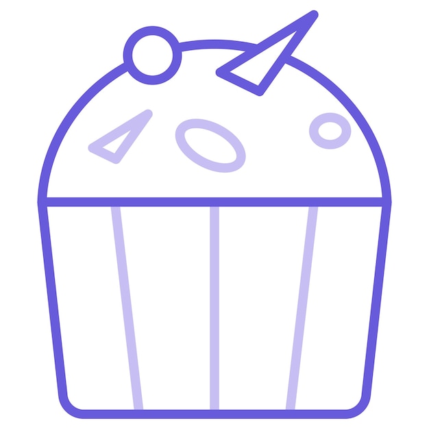 Ilustración vectorial de la torta