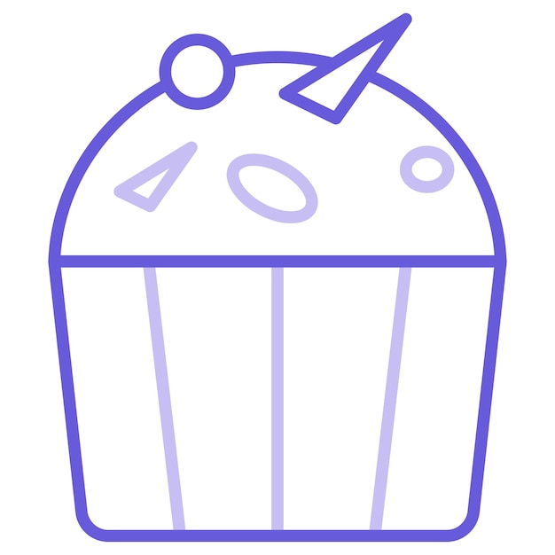 Vector ilustración vectorial de la torta