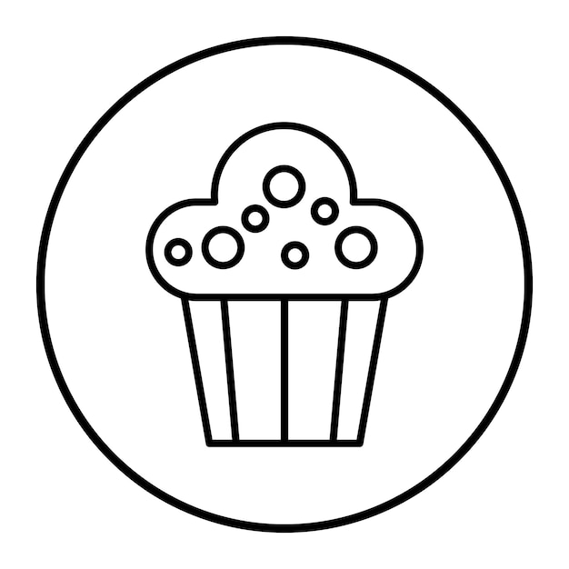 Ilustración vectorial de la torta