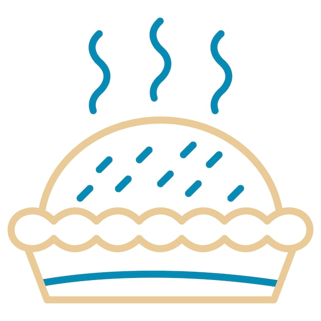 Ilustración vectorial de la torta