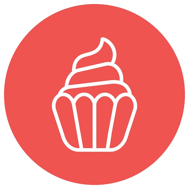 Ilustración vectorial de la torta