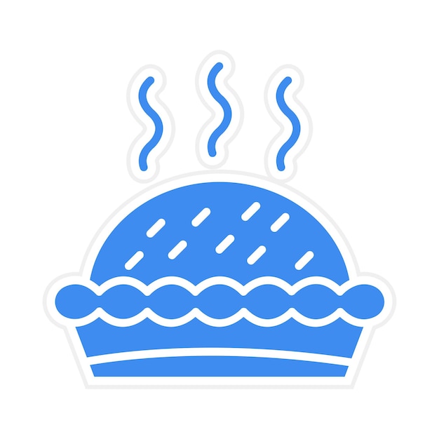 Ilustración vectorial de la torta