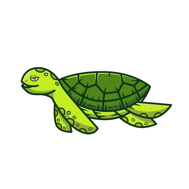 Ilustración vectorial de la tortuga