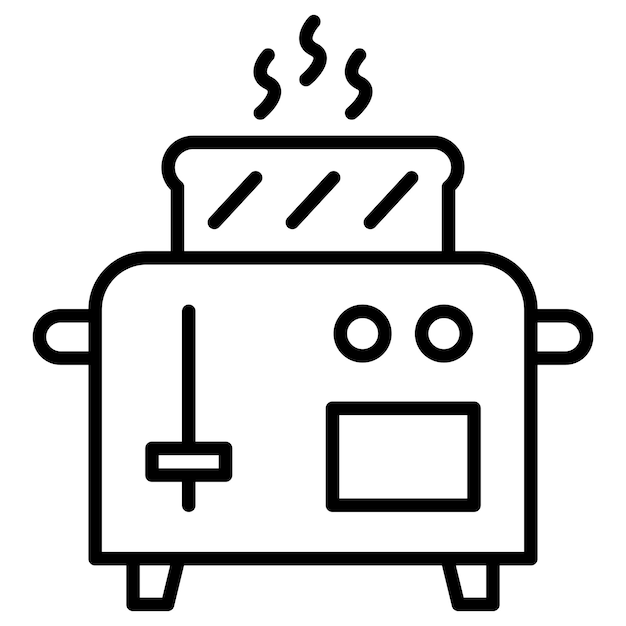 Ilustración vectorial de la tostadora