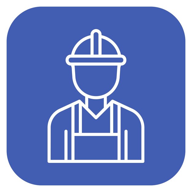 Ilustración vectorial del trabajador