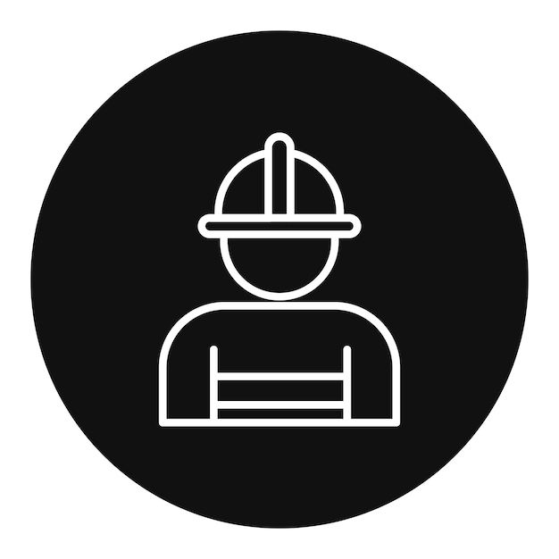 Ilustración vectorial del trabajador