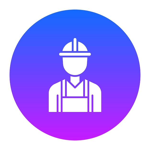 Ilustración vectorial del trabajador