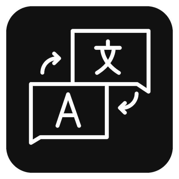 Vector ilustración vectorial del traductor