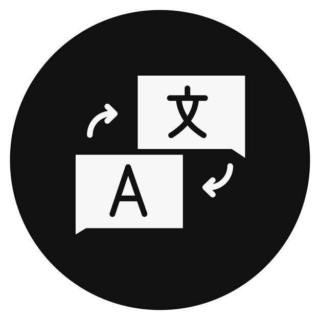 Vector ilustración vectorial del traductor