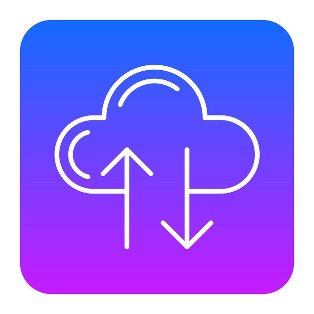 Ilustración vectorial de transferencia de datos