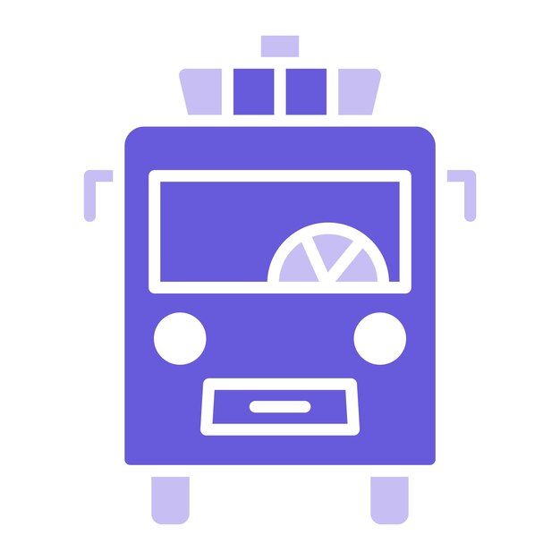 Ilustración vectorial del transporte público