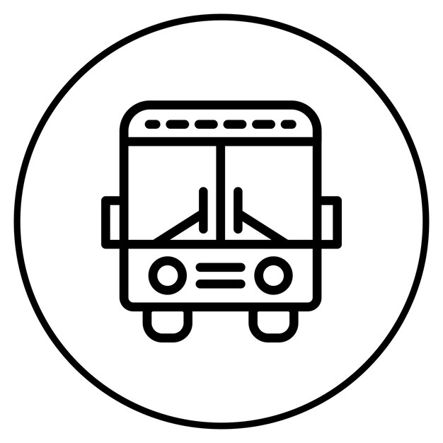 Ilustración vectorial del transporte público