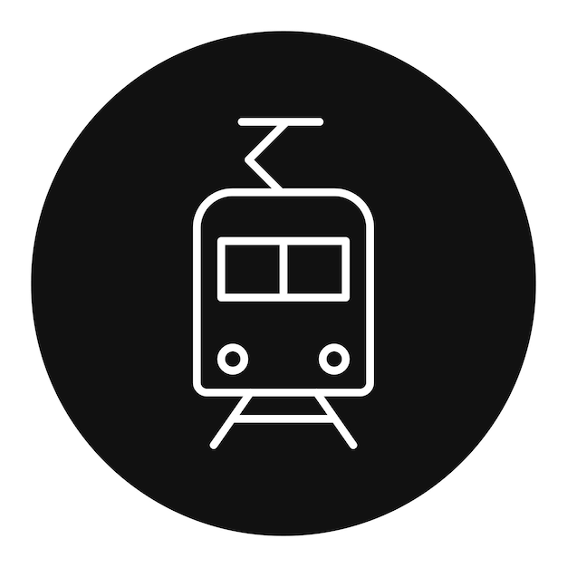 Ilustración vectorial del tranvía