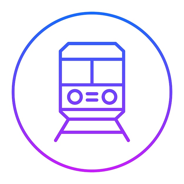 Ilustración vectorial del tranvía
