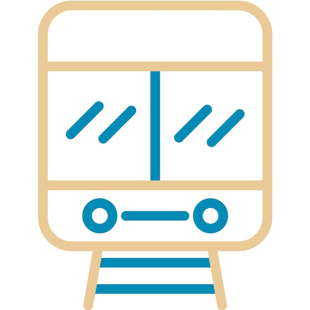 Ilustración vectorial del tranvía