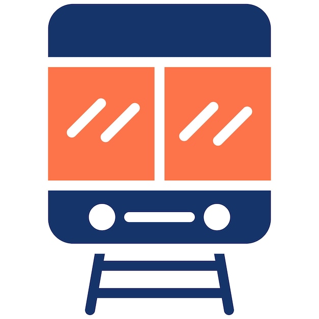 Ilustración vectorial del tranvía