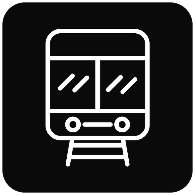 Ilustración vectorial del tranvía