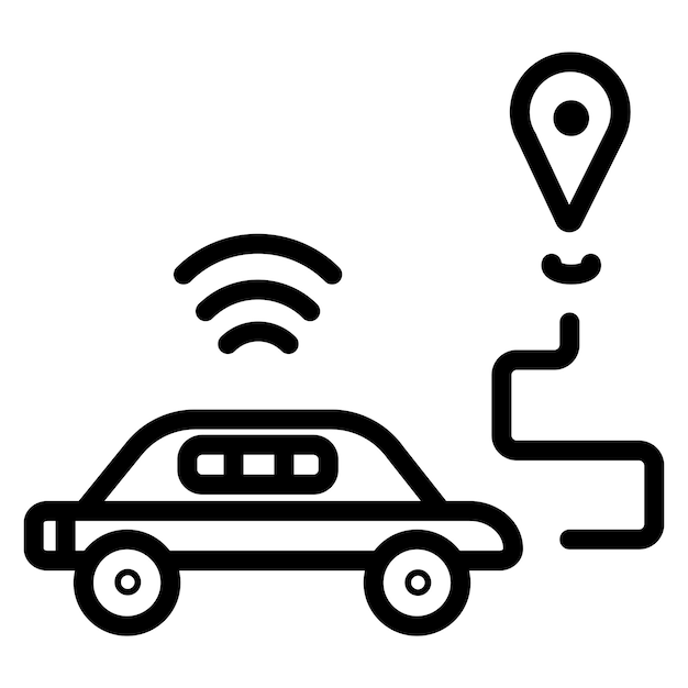 Ilustración vectorial de la trayectoria