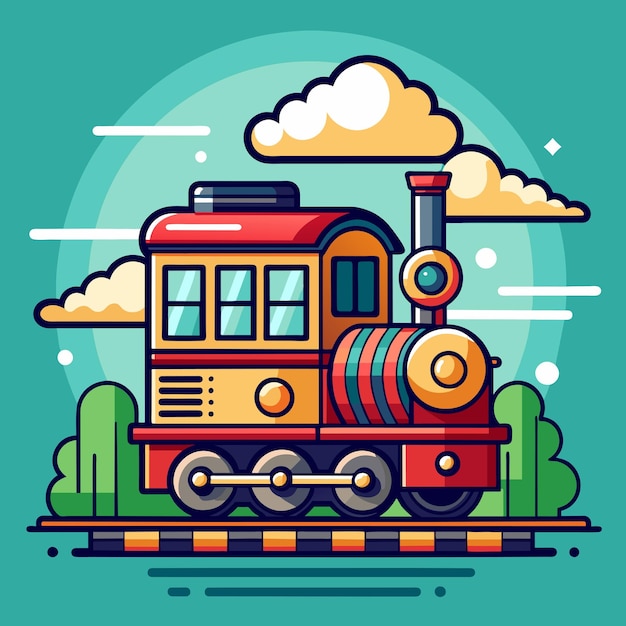 Ilustración vectorial del tren