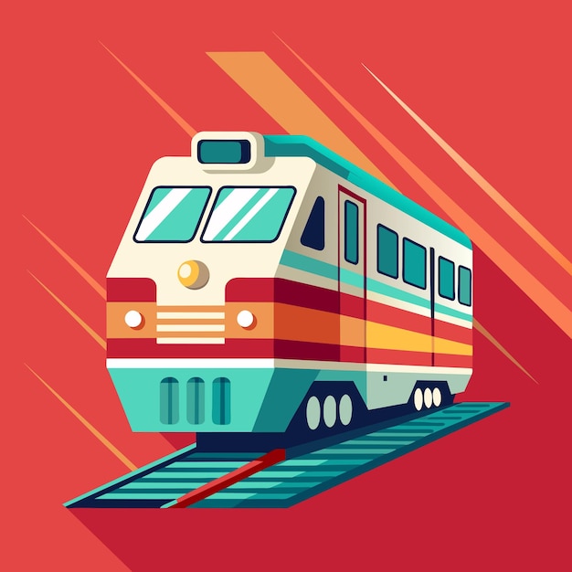 Vector ilustración vectorial del tren