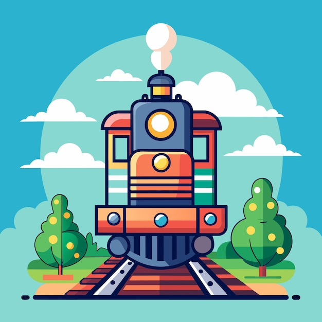 Vector ilustración vectorial del tren