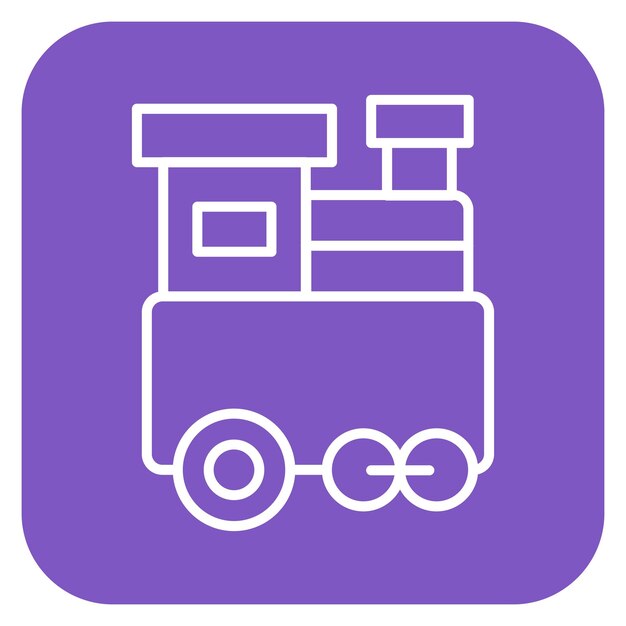 Ilustración vectorial de trenes de juguete