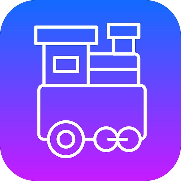 Ilustración vectorial de trenes de juguete