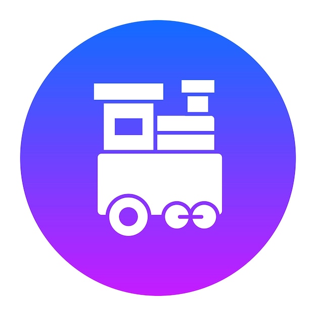 Ilustración vectorial de trenes de juguete
